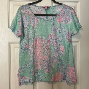 Lilly Pulitzer M Linen T-Shirt